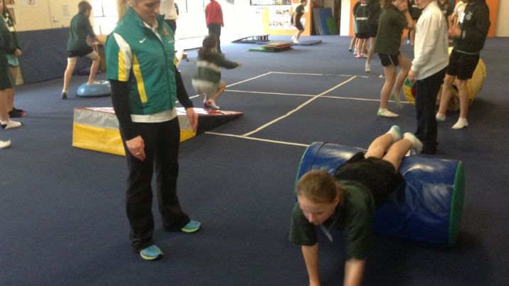 Olympian Steph Moorhouse visits Marantha