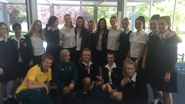 Merici girls treated to Olympian visit
