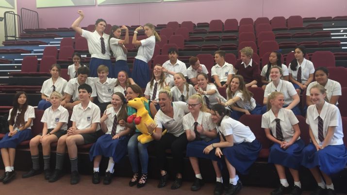 Olympians share sporting journeys with Queensland students