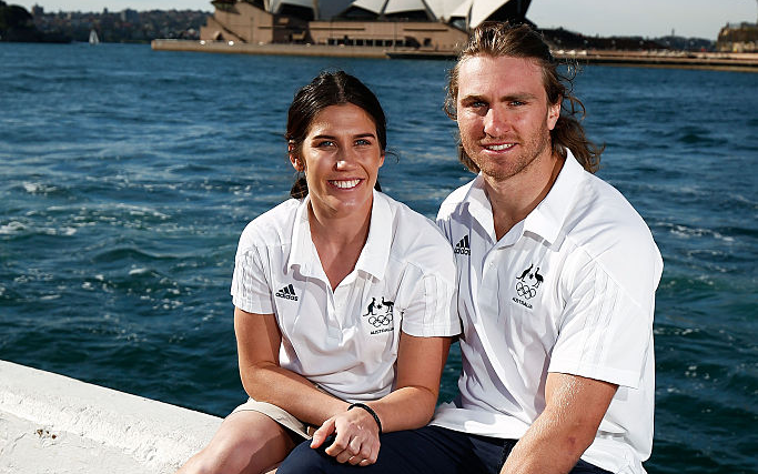 Charlotte Caslick and Lewis Holland